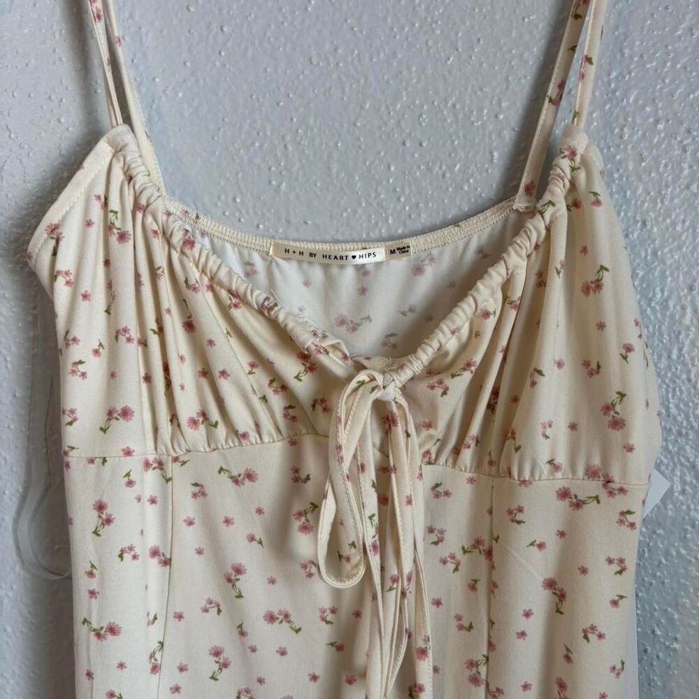Floral Maxi Dress Dainty Cottagecore Y2K Coquette NEW - Picture 3 of 6